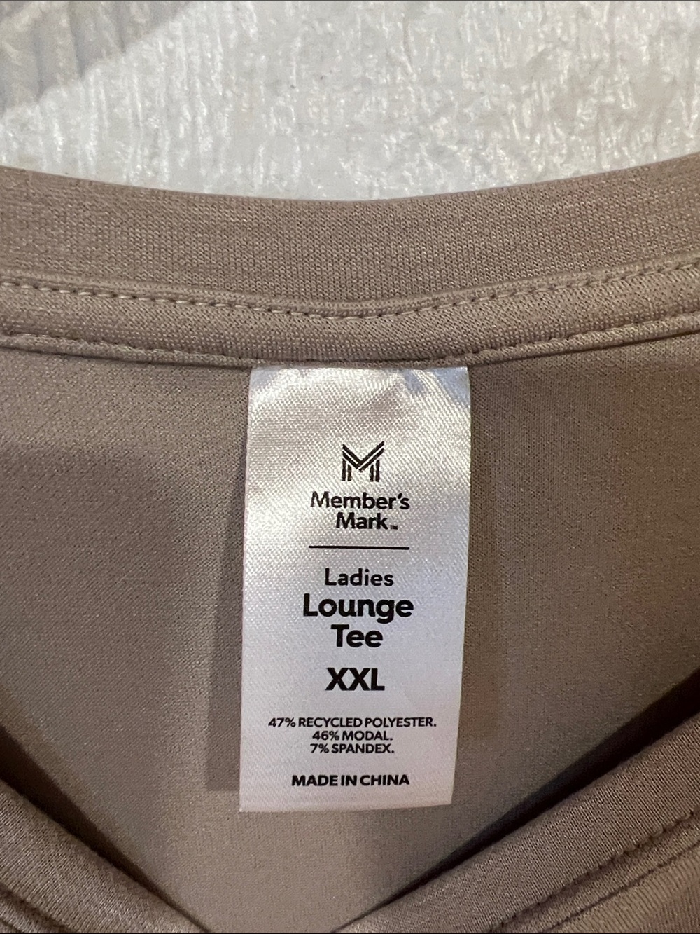 Member's Mark Ladies Lounge Tee in Taupe - Picture 2 of 3